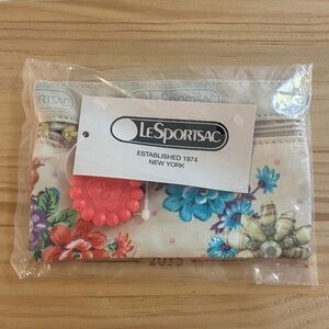 LeSportsac Floral Barbie Benefit Coin Purse NWT in package (3 available)